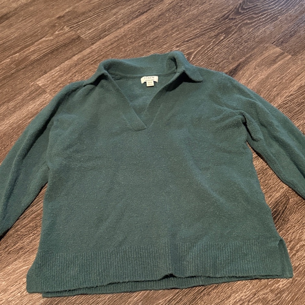 J. Crew Teal collared Sweater